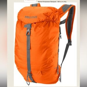 Marmot Kompressor Backpack 920 cu in (15L) Orange Ultra Lightweight Hiking
